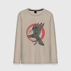 Мужской лонгслив Ворон мифология славян