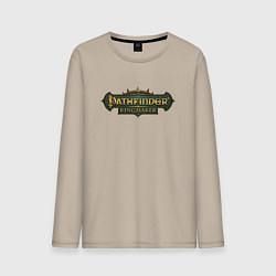 Лонгслив хлопковый мужской Pathfinder Kingmaker, цвет: миндальный