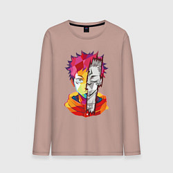 Мужской лонгслив Магическая битва Итадори Юдзи и Двуликий призрак