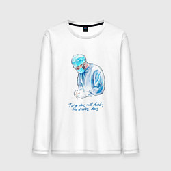 Мужской лонгслив Лечит не время - лечит доктор