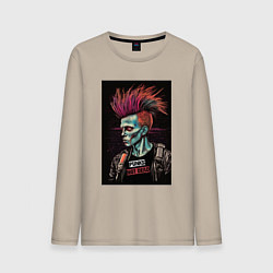 Мужской лонгслив Punks no dead