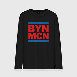 Лонгслив хлопковый мужской Run Bayern Munchen, цвет: черный