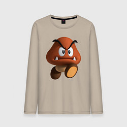 Лонгслив хлопковый мужской Гумба, цвет: миндальный