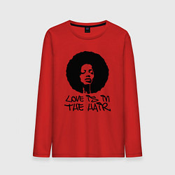 Мужской лонгслив Любовь в волосах