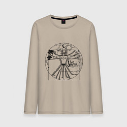 Мужской лонгслив Витрувианский Неверь в худо