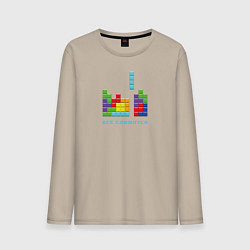 Мужской лонгслив Тетрис - всё сложится