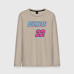 Лонгслив хлопковый мужской Buckets 22, цвет: миндальный