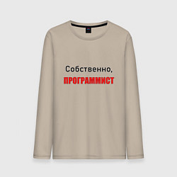 Мужской лонгслив Собственно, программист
