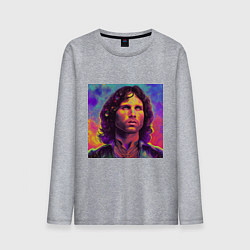 Мужской лонгслив Jim Morrison Strange colors Art