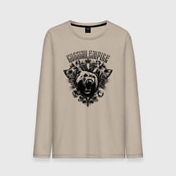 Мужской лонгслив Российская Империя Медведь