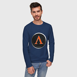 Лонгслив хлопковый мужской Македония Rome: Total War, цвет: тёмно-синий — фото 2