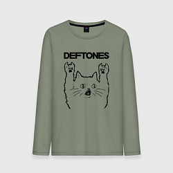 Мужской лонгслив Deftones - rock cat