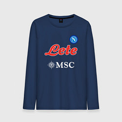 Мужской лонгслив Хвича Кварацхелия ФК Наполи форма домашняя