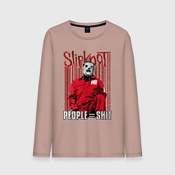 Лонгслив хлопковый мужской Slipknot Corey, цвет: пыльно-розовый
