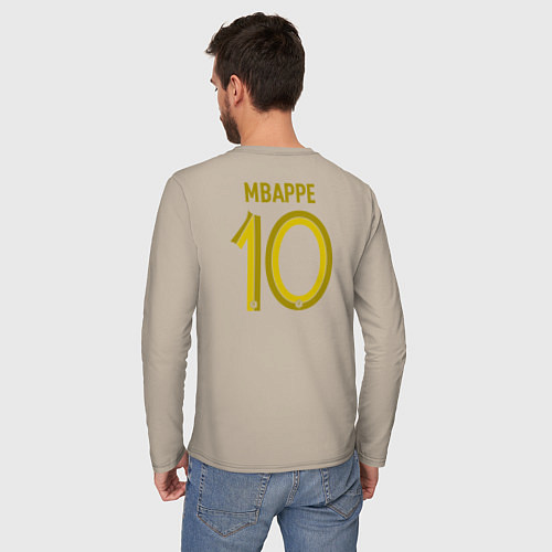 Мужской лонгслив Килиан Мбаппе ЧМ 2022 сборная Франции / Миндальный – фото 4