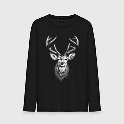 Мужской лонгслив Голова оленя эскиз