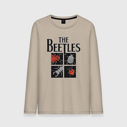 Лонгслив хлопковый мужской Beetles, цвет: миндальный