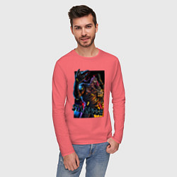 Лонгслив хлопковый мужской Nemesis - staarss, цвет: коралловый — фото 2
