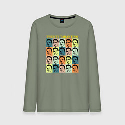 Лонгслив хлопковый мужской Twenty Tarantino, цвет: авокадо