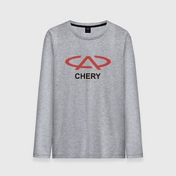 Лонгслив хлопковый мужской Chery Logo, цвет: меланж