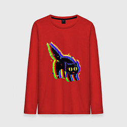 Мужской лонгслив Глюк кот - Technical Glitch