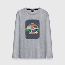Мужской лонгслив Colorful Llama
