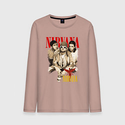 Мужской лонгслив Nirvana rock band