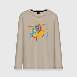 Лонгслив хлопковый мужской Jazz man, цвет: миндальный