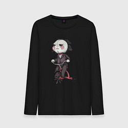Лонгслив хлопковый мужской Saw bike, цвет: черный