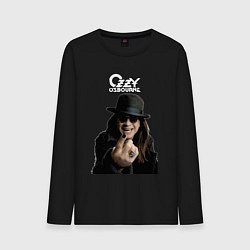 Лонгслив хлопковый мужской Ozzy Osbourne fist, цвет: черный
