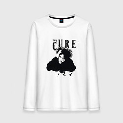 Лонгслив хлопковый мужской The Cure - Robert Smith, цвет: белый