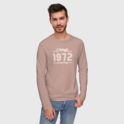 Лонгслив хлопковый мужской Лимитированный выпуск 1972, цвет: пыльно-розовый — фото 2