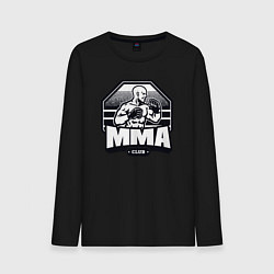 Лонгслив хлопковый мужской MMA club, цвет: черный