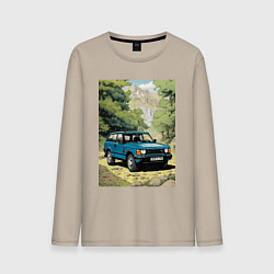 Лонгслив хлопковый мужской Land Rover - Range Rover 1998, цвет: миндальный