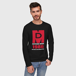 Лонгслив хлопковый мужской Depeche Mode - Black Celebration album merch, цвет: черный — фото 2