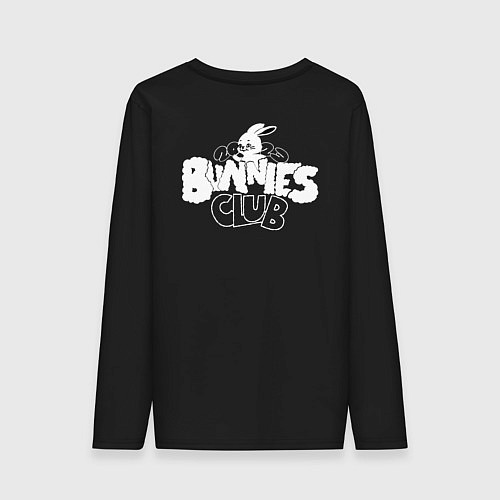 Мужской лонгслив Newjeans - bunnies club / Черный – фото 2