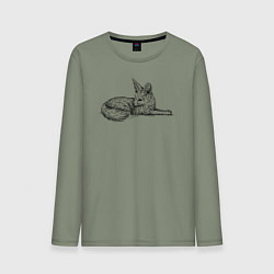 Мужской лонгслив Фенек лежит