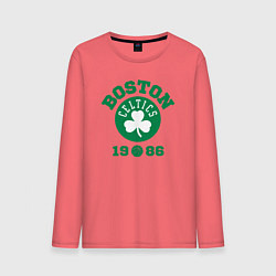 Лонгслив хлопковый мужской Boston Celtics 1986, цвет: коралловый