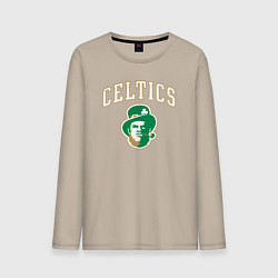Лонгслив хлопковый мужской Celtics, цвет: миндальный