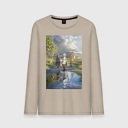 Мужской лонгслив Фрирен провожающая в путь