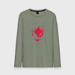 Мужской лонгслив Логотип Samurai Cyberpunk 2077