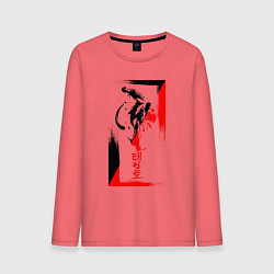 Мужской лонгслив Боевые искуства black and red