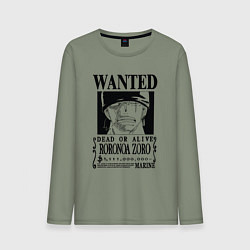 Мужской лонгслив Награда за голову Ророноа Зоро One Piece