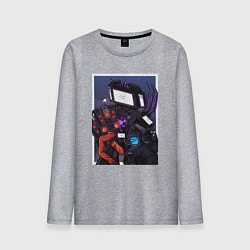 Мужской лонгслив ТВ Мен со Спикерменом и Камераменом