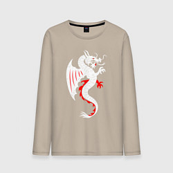 Мужской лонгслив Японский дракон art