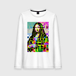 Мужской лонгслив Mona Lisa - mosaic pop art