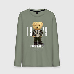 Мужской лонгслив Плюшевый медведь portland