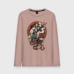 Мужской лонгслив Демон - маска