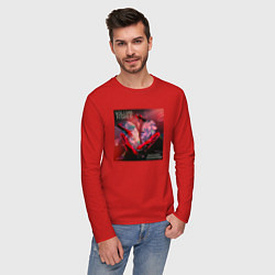 Лонгслив хлопковый мужской Hackney Diamonds - The Rolling Stones, цвет: красный — фото 2