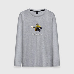 Лонгслив хлопковый мужской Palworld monster logo, цвет: меланж